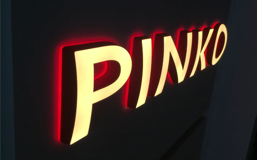 Pinko(品高)弧面亚克力双面LED迷你发光字