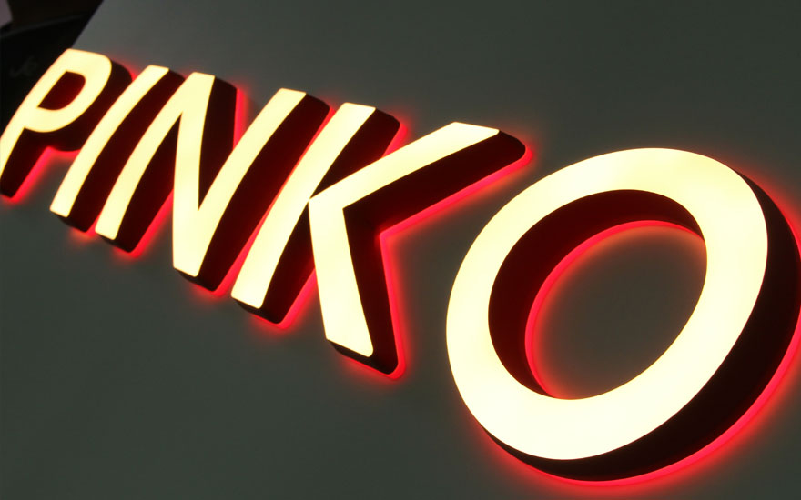 Pinko(品高)弧面亚克力双面LED迷你发光字
