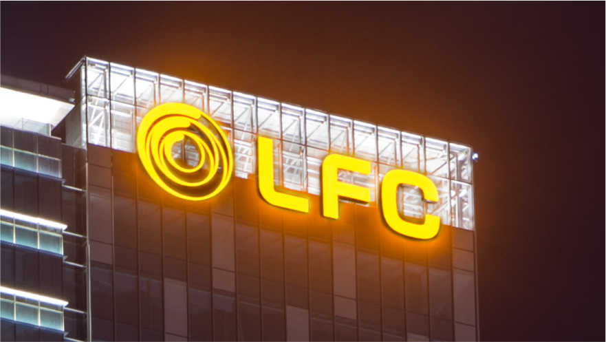 福州LFC升龙汇金中心玻璃幕墙发光字工程